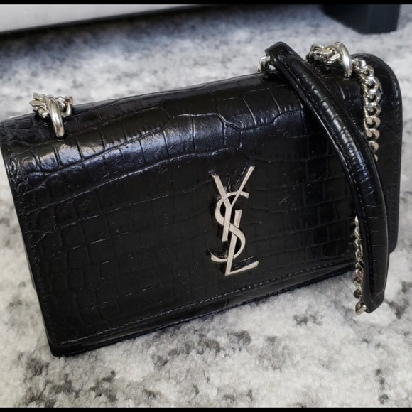 Yves Saint Laurent Handbags - YSL Sunset Croc Mini Bag